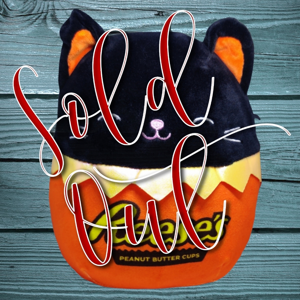 Squishmallow COLTON THE CAT 7 Inch Kellytoy HERSHEY'S REESE'S Halloween 2021 NEW